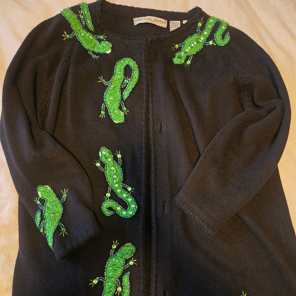 Vintage Micheal Simon Beaded Sweater